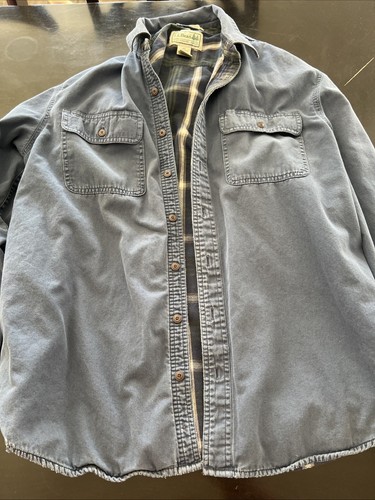 Preowned L.L Bean Plaid Lined Shirt Size L-reg * Please Read* - Picture 1 of 19