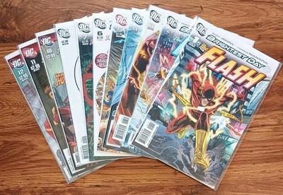 Flash 2010  #1-7 9-12 NM Geoff Johns Francis Manapul DC Comic Lot BRIGHTEST DAY