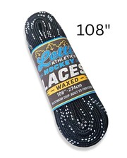 LETTI ATHLETICS 108"-274cm Ice Hockey Skate Laces Waxed Black