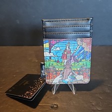 Tarjetero de vitral Loungefly x Disney La Bella y la Bestia Castillo de Bella