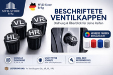 Ventilkappen Beschriftet  Ventildeckel Winter- & Sommerreifen Kennzeichnung