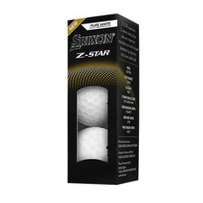 Srixon Z-Star Urethane White Golf Balls 3-Pack Sleeve