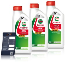 3x 1 L LITER CASTROL GTX 5W-40 A3/B4 MOTOR-�L MOTOREN-�L