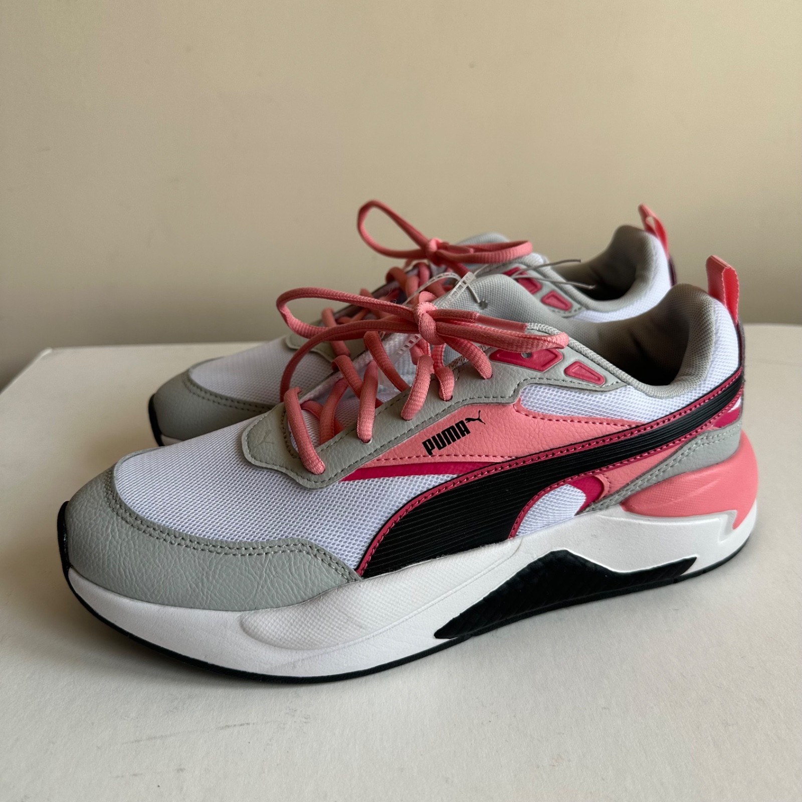 NEW Puma X-Ray Speed Lace Up Sneakers Shoes Casual White Pink Black