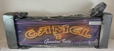 1990s CAMEL double sided lighted LIGHT UP SIGN ~ 15x49 ~ Genuine Taste