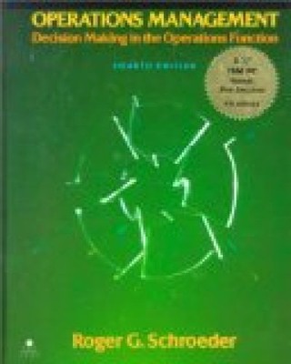 Operations Management: Decision Making in the Operations Function/Book and Disk 