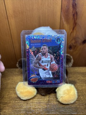 2019-20 Panini NBA Hoops Premium Stock - Damian Lillard #291 Silver Lazer Prizm