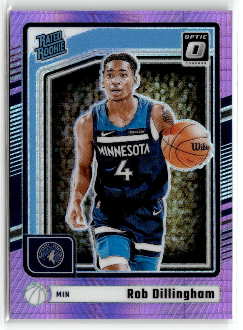 2024-25 Donruss Optic #259 Rob Dillingham Hyper Pink