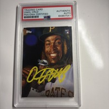 ONEIL CRUZ AUTO SIGNED  2022 TOPPS PAUL JENNIS AUTOGRAPHED ROOKIE CARD PSA DNA