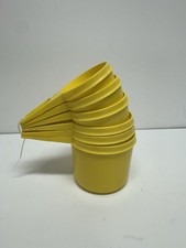 Vintage Tupperware Measuring Cups Yellow