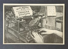 1923 Ellis Jackson Advertisement Woman typing on Typewriter Antique Print AD