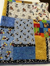 Vintage Disney Mickey Mouse Minnie Blanket/Quilt/Throw 5 x4 3