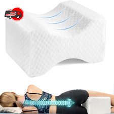 "Memory Foam Leg Pillow for Side Sleepers Knee Support Pillow with Adjustable"