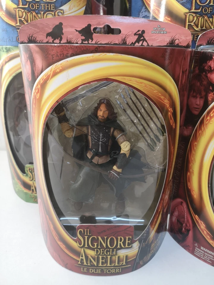 Lotto 14x Personaggi Signore Degli Anelli ToyBiz Action Figure Sigillati-G1 - Immagine 2 di 4