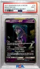 2017 POKEMON SUN & MOON #78/73 MEWTWO GX SHINING LEGENDS SECRET PSA 9