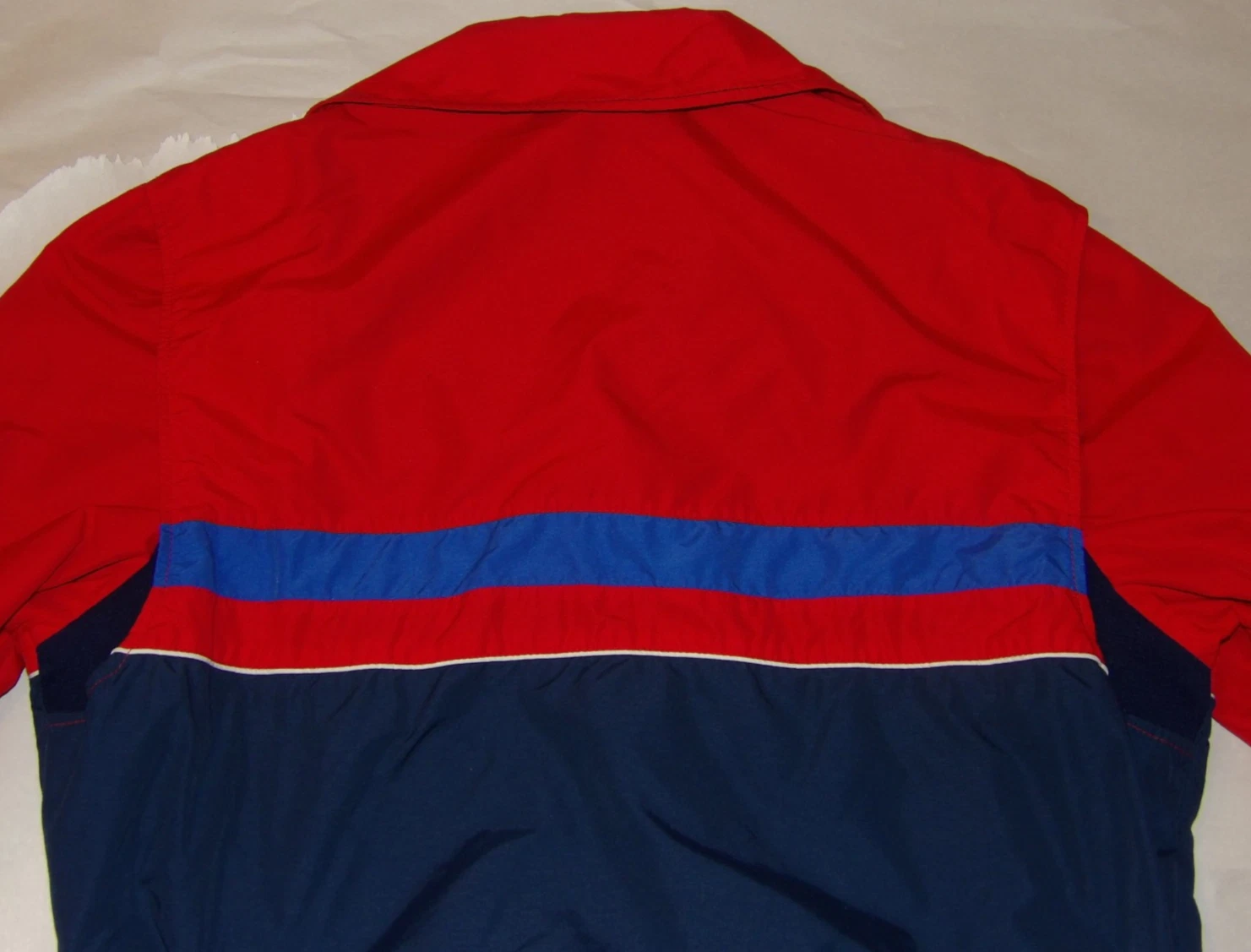 VINTAGE 1985 "McLAREN NORTH AMERICA" EMBROIDERED JACKET! CB SPORTS! RED & NAVY S image 13