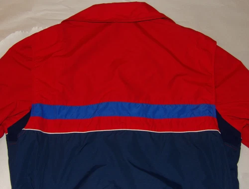 VINTAGE 1985 "McLAREN NORTH AMERICA" EMBROIDERED JACKET! CB SPORTS! RED & NAVY S image 13