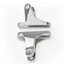 For Harley Touring 1993-2025 Chrome Rear Passenger Footpegs Mount Clamp Brackets