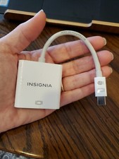 Insignia - Mini Displayport to VGA Adapter White - used