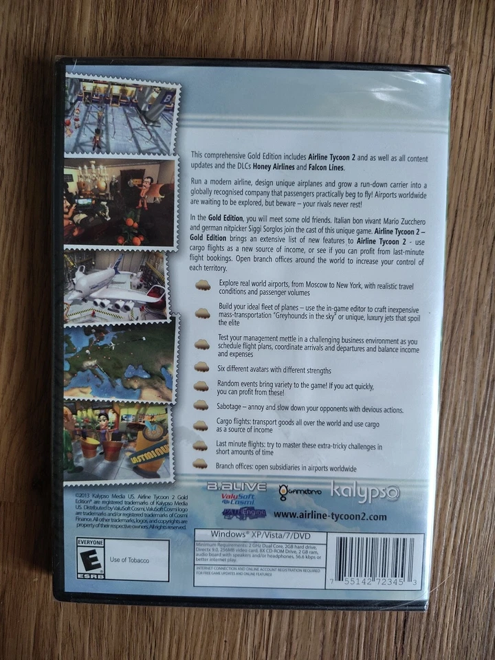 Airline Tycoon 2 Gold Edition PC Game DVD-ROM brand new sealed 2013 - Image 2 of 2