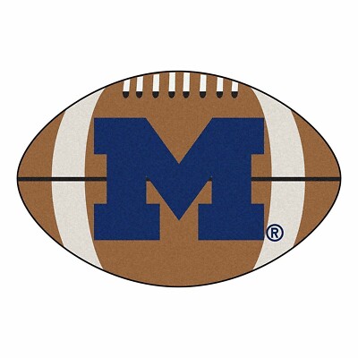 NCAA Michigan Wolverines Football Shaped RUG Mat 32