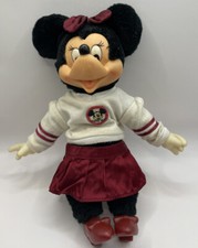 Minnie Mouse Plush Vintage Figure Applause Disney With Rubber Face, Hands Feet
