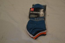 Under Armour Essential Lite Youth No Show Socks 13.5k-4Y NWT 6 Pack