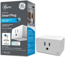 C by GE Cync Indoor Smart Plug Control From Anywhere and With Voic White