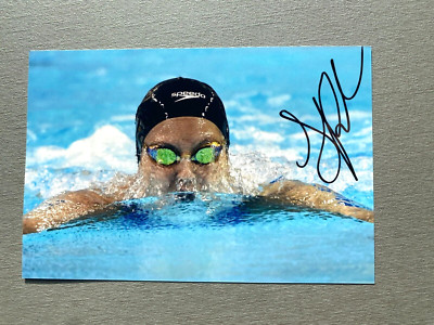 SIDNEY PICKREM Olympiabronze 2020 Schwimmen In-person Foto 10x15 Autogramm
