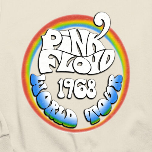 Pink Floyd 1968 World Tour Merch Suéter Vintage Gráfico Beige Sudadera 100081 - Imagen 2 de 4