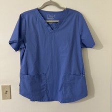 Cherokee Scrub Top Blue Women's Size Medium