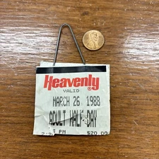 VTG 1998 HEAVENLY California Ski Lift Ticket Resort Red March 26, 1998 4415665