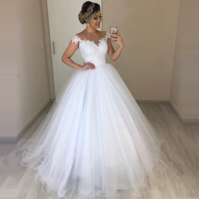 detachable lace cap sleeves for wedding dress 44348SL: Detachable Tulle Cape Sleeves