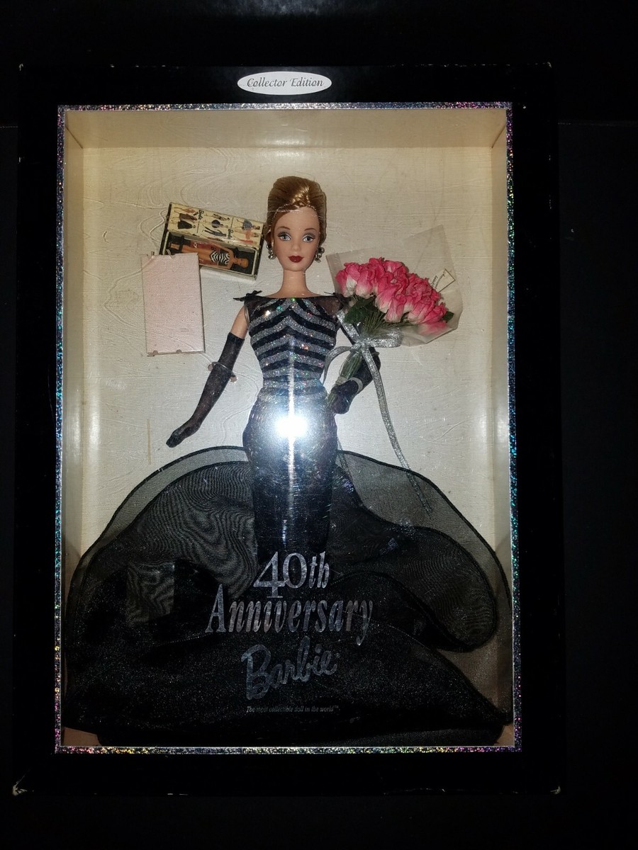Barbie 40ème Anniversaire Blonde - NRFB - Mattel - Poupée Collection 17 Ans Et Plus