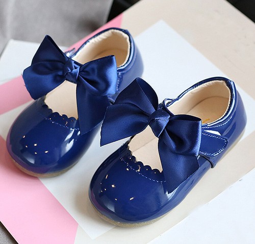 Baby Toddler Girls Kids Wedding Sandals Formal Flats Princess Party Dance Shoes - Picture 25 of 28