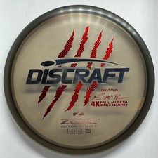 Discraft Z Zone (First Run) - Paul McBeth 4X BLACK With Red Hex Claws!