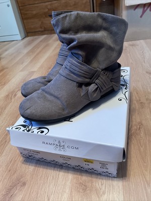 Rampage womens' Grey boots Bromlee size 