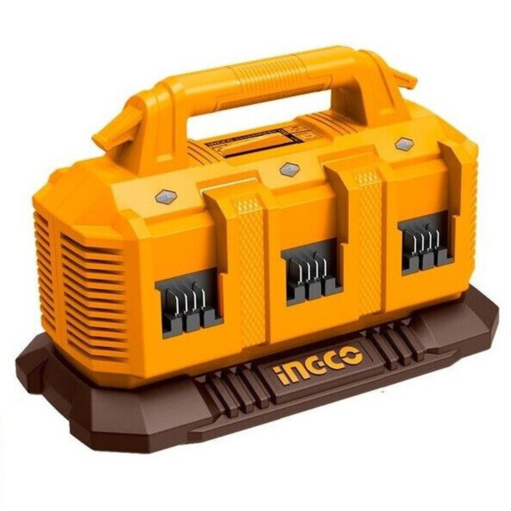 Caricabatterie Portatile 20V 4AH 6 Porte: Ricarica Rapida per Utensili