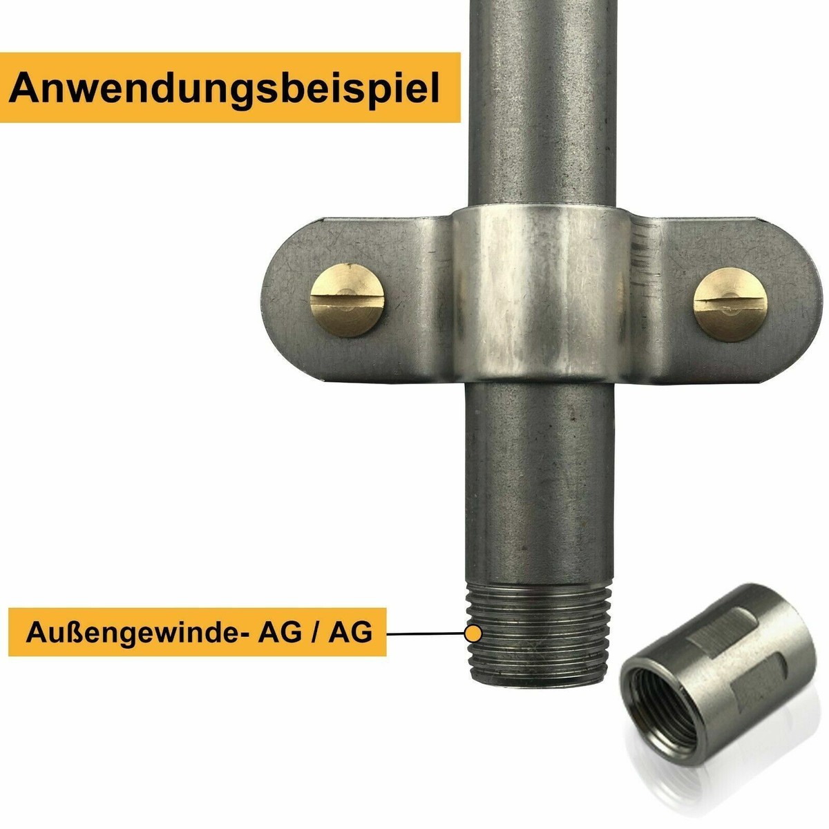 SEENsuechtig Ruderdoll Set Edelstahl 1/2 Zoll - Drehbare Ruderhalterung Für Kajak & Boot