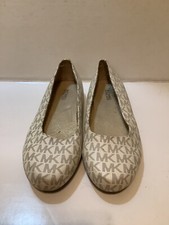 Girls MICHAEL by Michael Kors Creme/Gold Flats