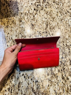 Authentic LOUIS VUITTON LV Monogram Vernis Sarah Wallet Envelope
