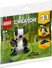 LEGO Creator 3in1 Panda Bear 30641 (83 Pcs)  Panda - Whale - Penguin Poly Bag