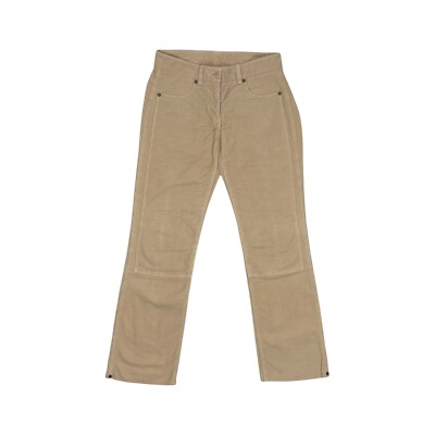 Vintage DKNY Cordhose Damen 29 W 29 L Beige Doppelknie Bootcut