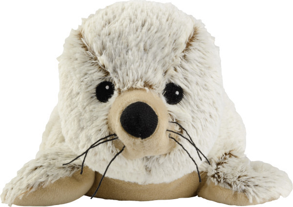 Warmies® Wärmekuscheltier Robbe grau für die Mikrowelle