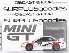 2023 Mini-GT Overseas Box Ed 1999 SUBARU IMPREZA WRC98 Rally Tour de Corse #564