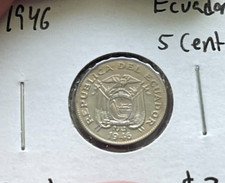 1946 Ecuador 5 Centavos L2