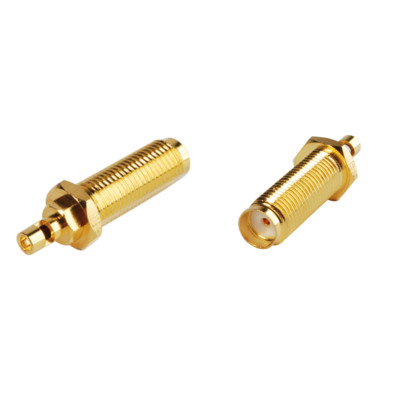 2pcs SMA Female RF Connector Crimp with 17mm long thread for 1.37/1.13mm Cable 