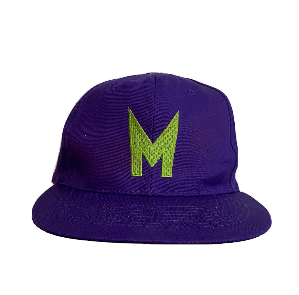 THE MASK1994年製ビンテージキャップ刺繍ロゴパープルグリーン映画グッズ 90s the MASK ビンテージ キャップ 映画 刺繍 ロゴ マスク レア - メルカリ