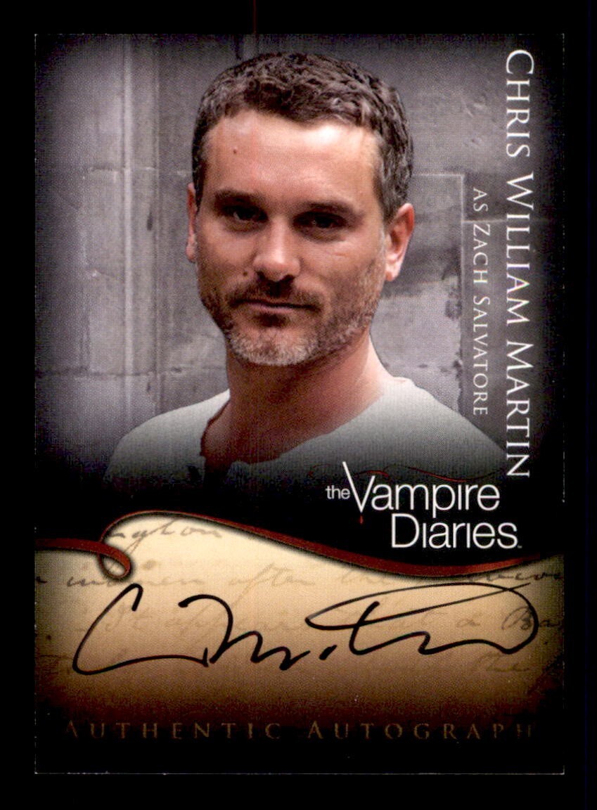 2011 Vampire Diaries: Season 1 Chris William Martin Authentic