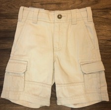 NWT Baby Gap Boys 18-24 Months Adjustable Waist Beige Cargo Shorts